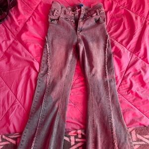 Aelfric Eden Blue and White Flare Jeans